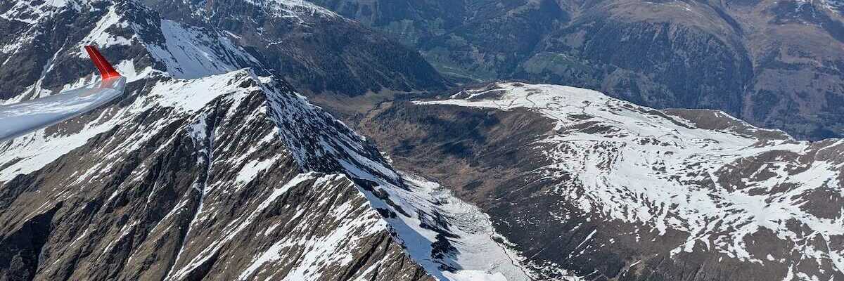 Flugwegposition um 13:59:54: Aufgenommen in der Nähe von Innervillgraten, 9932 Innervillgraten, Österreich in 3399 Meter